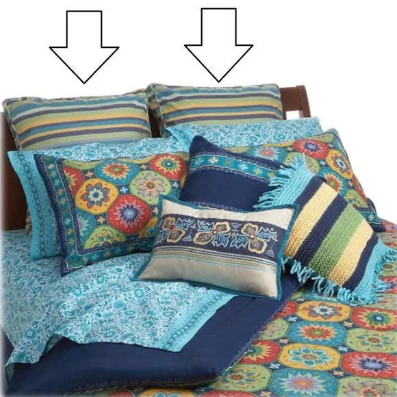 2 brand new Tommy Hilfiger DHARMA European EURO Pillow Shams